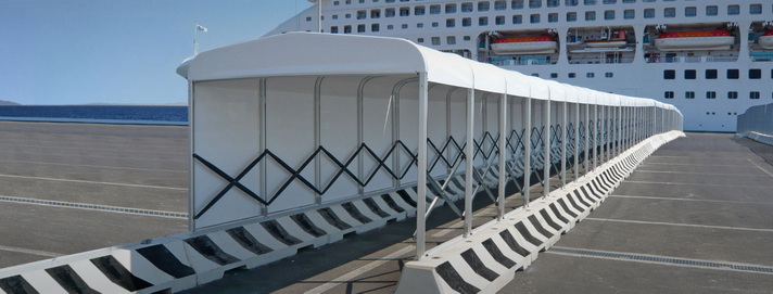 膜结构活动伸缩推拉雨篷